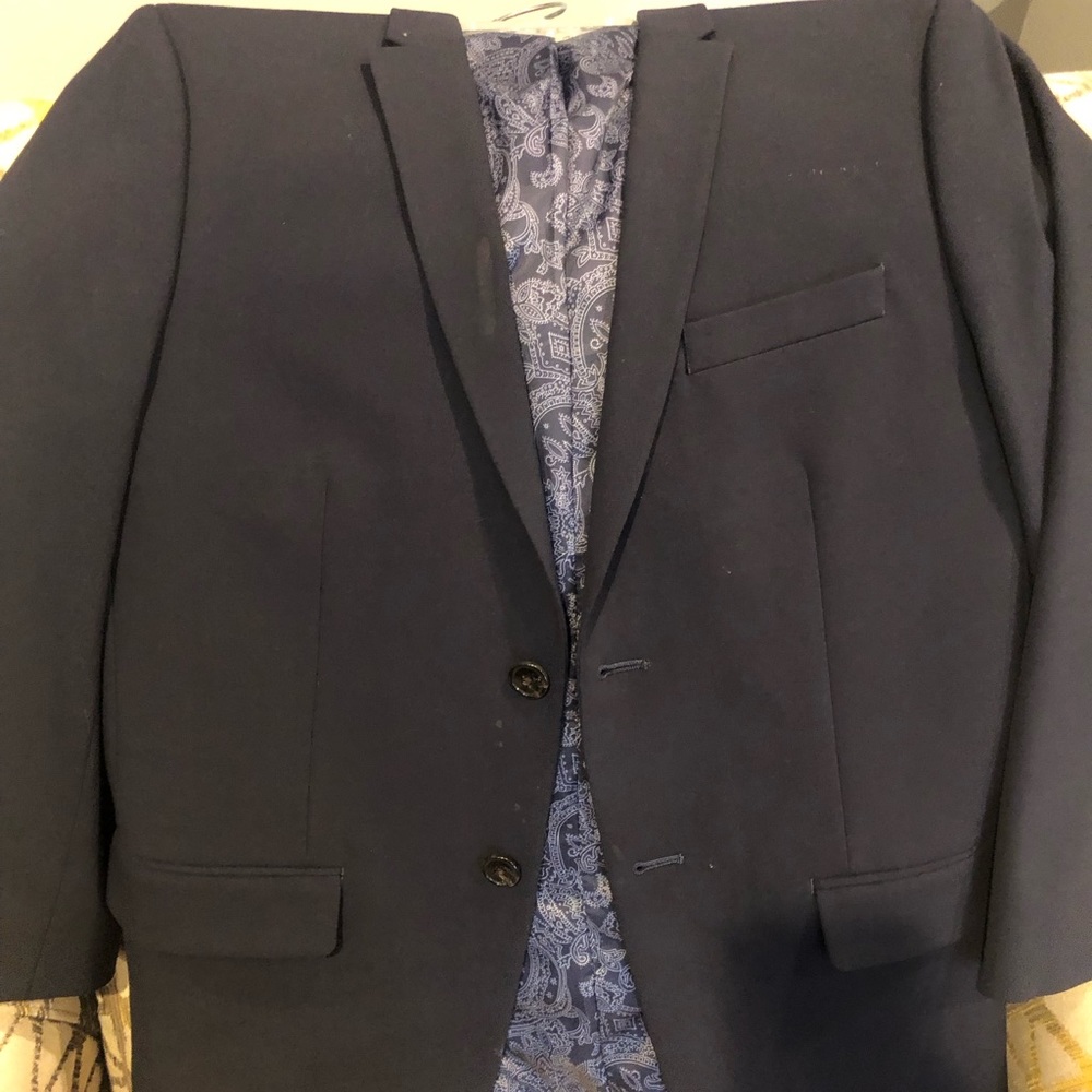 Two Navy Sports Coats